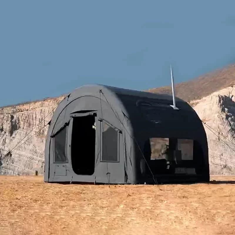 Easyinstall Luxury Large Space Waterproof Infla Pump Tunnel Tent Por Ox Fric Camping Equipment Travel