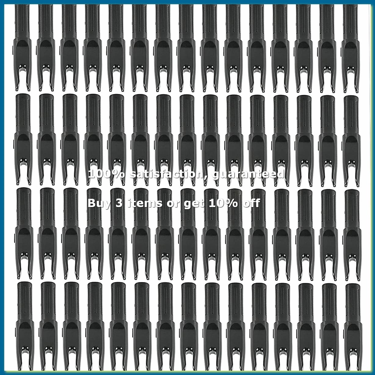 60 Pack Archery Arrows Nock ID 6.2mm Arrows Nocks Insert Tail for DIY Hunting Shootings Arrows Compound Recurve Bow-FABY