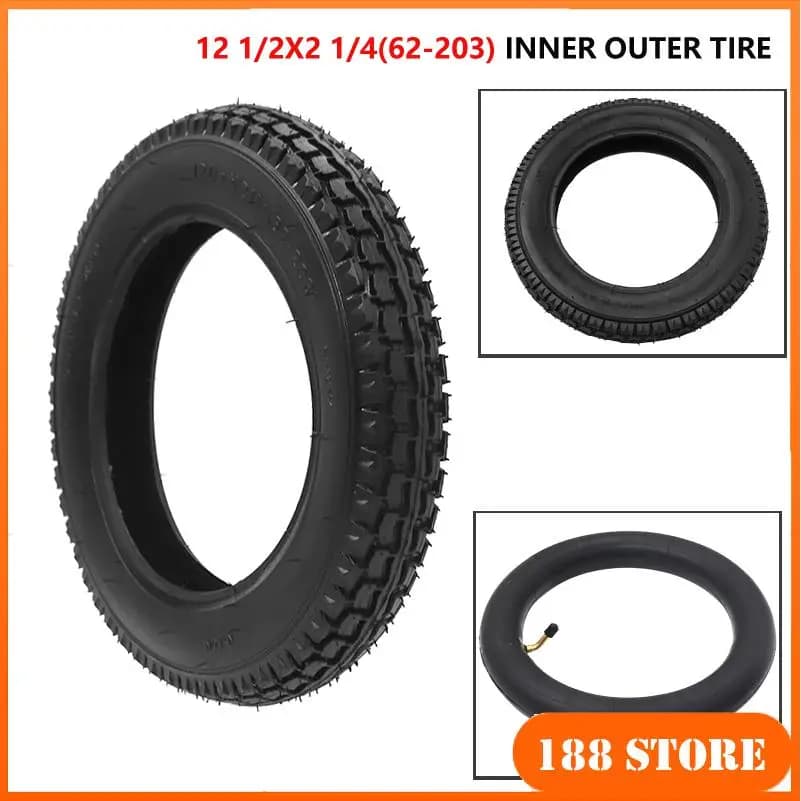 Pneumatici da 12 pollici 12 1/2 x 2 1/4 (62-203) Adatto a molti accessori per camera d'aria per pneumatici per scooter elettrici a gas e-bike