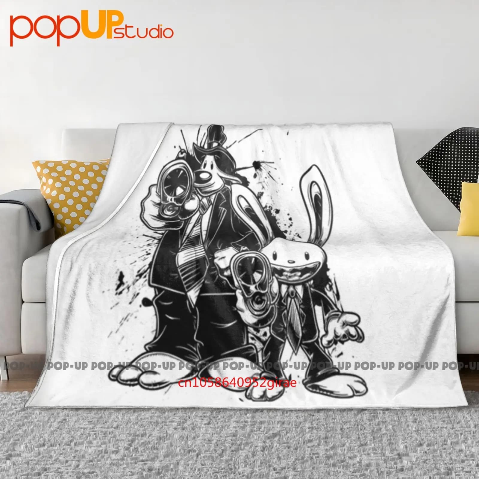 Sam e Max Gaming Retro Videogame Coperta ultra morbida Trapunta Copridivano invernale Copriletto