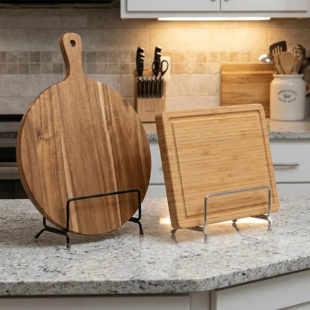 Rustproof Cutting Board Stand Space Saving Drain Pot Lid Holder Multifunctional Stainless Steel Kitchen Organizer Kitchen