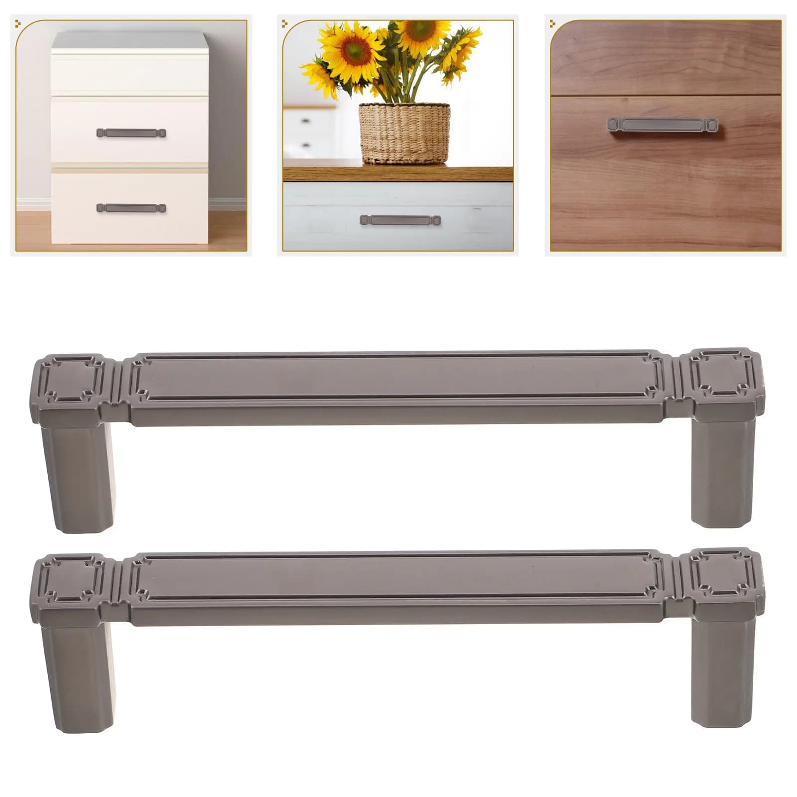 2 Pezzi Maniglie a Tirante in Lega di Zinco per Armadietti e Cassetti, Maniglie Moderne per Mobili, Ideali per Guardaroba, Cucina e Ufficio