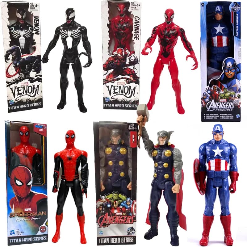 Hasbro Genuine Captain America Iron Spider-Man Hulk Exterminator The Avengers US TV Series 3 Movable Figure Model Toys