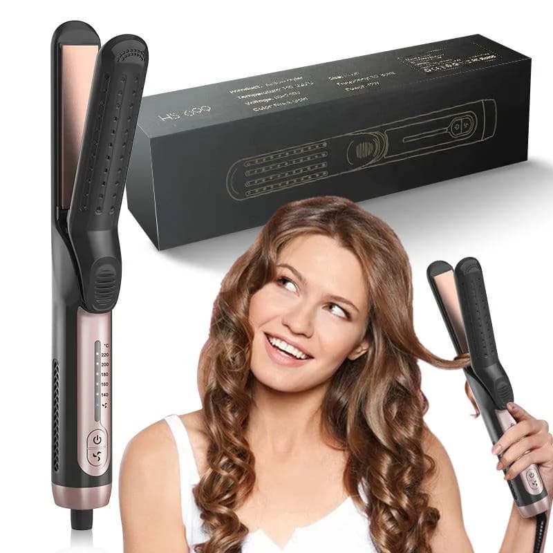 2-in-1 tool to smooth and curl hair with Negative ions, New Generation Cold Wind Technology for Fast curling
