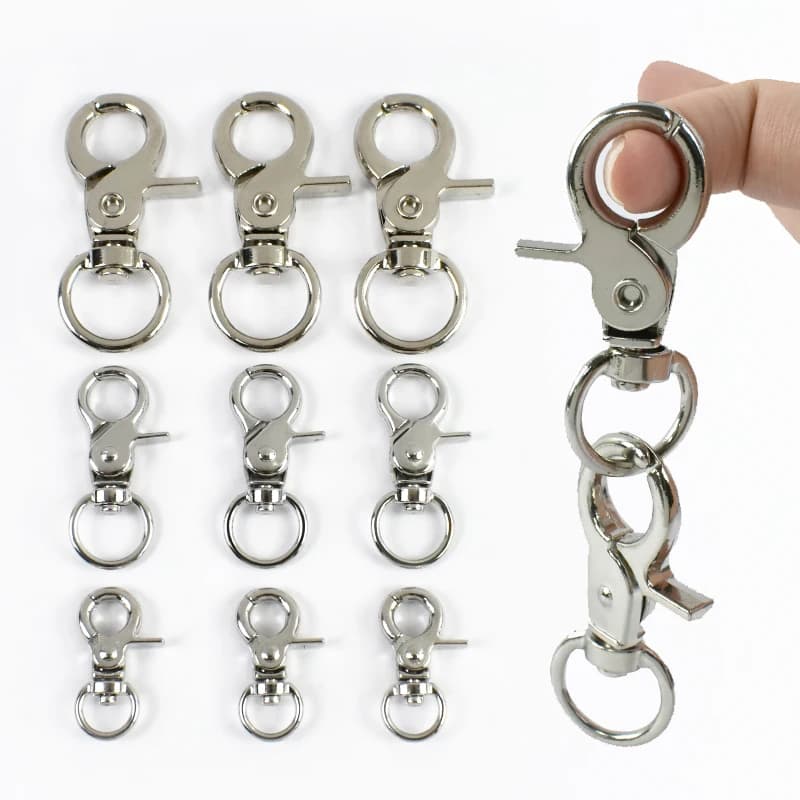 5/10 Pz 10-18mm Aragosta Chiusura Cinghie del Sacchetto Portachiavi In Metallo Zaino Collare Del Cane Gancio Fibbia Moschettone Accessori Hardware FAI DA TE