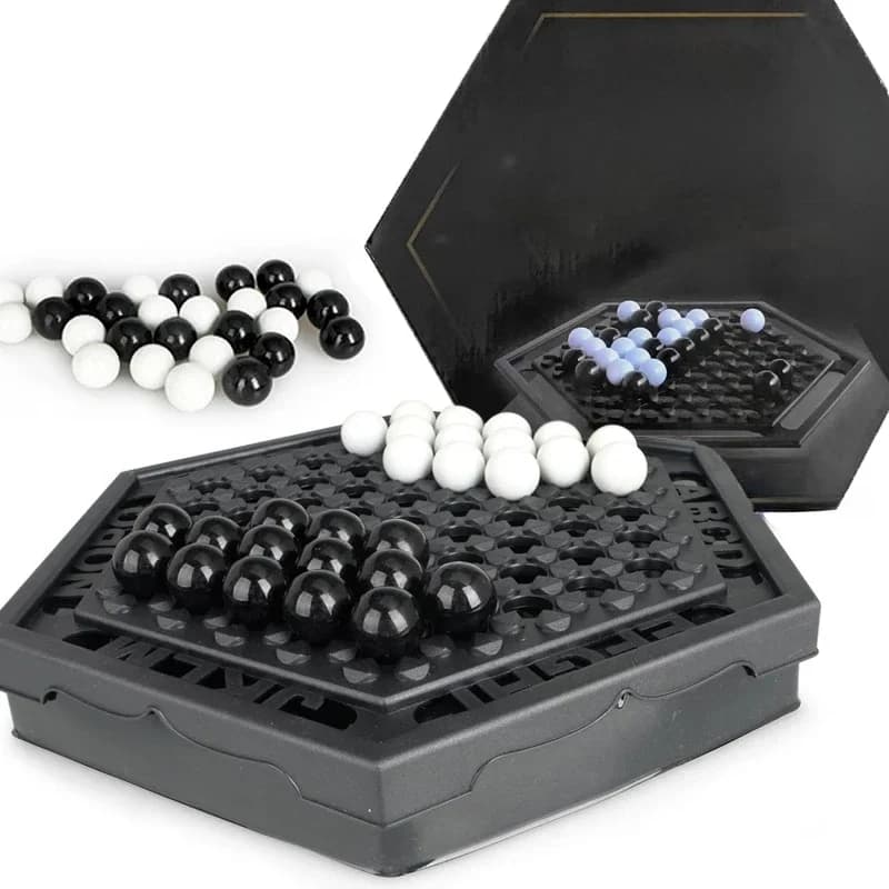 able Games Set di scacchi portatile Gioco da tavolo per famiglie per bambini Sviluppo intellettuale Carrom Board Push Chess