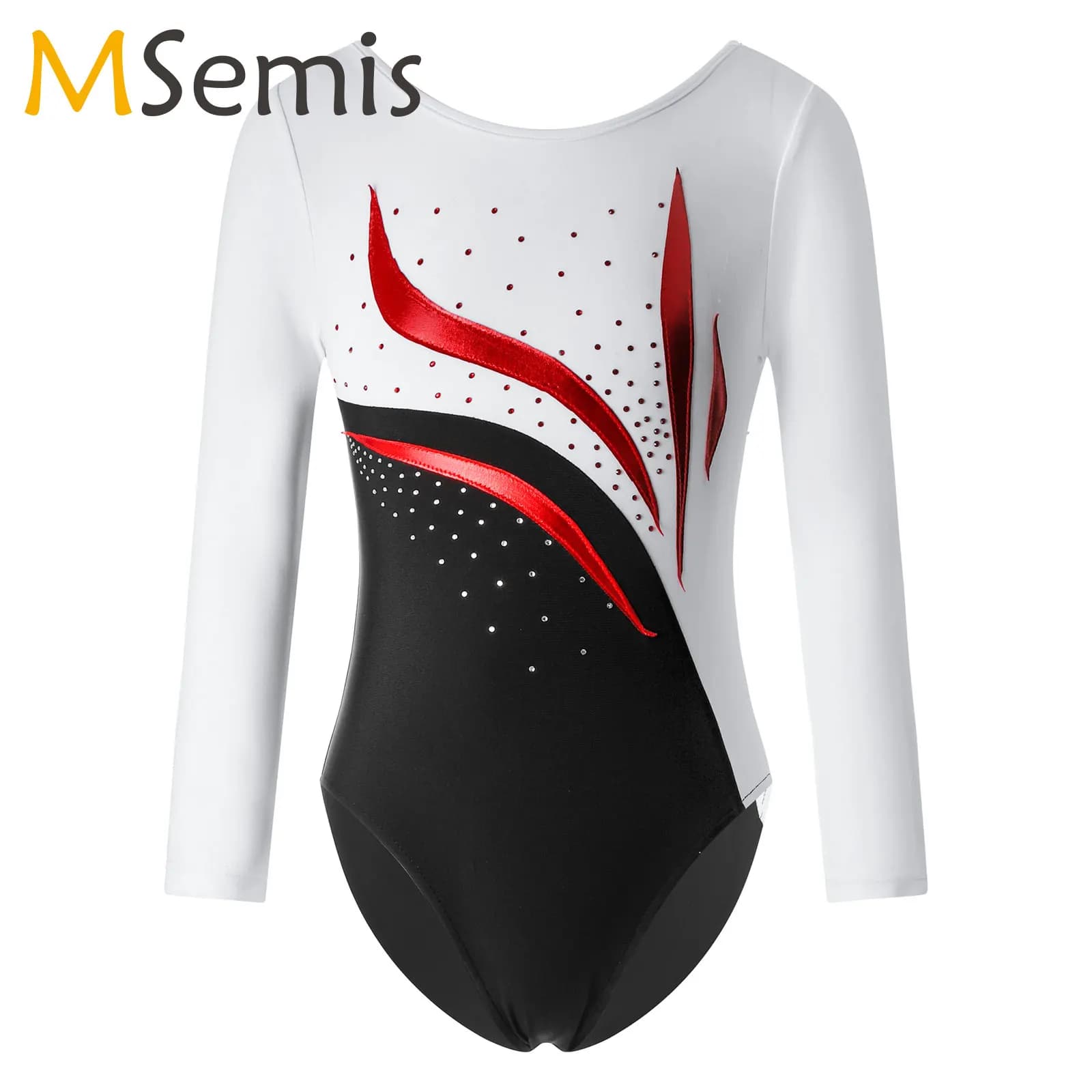 Body da ginnastica per ragazze per bambini, maniche lunghe, allenamento per ginnastica, body, balletto, danza, body, pattinaggio di figura, tuta da performance