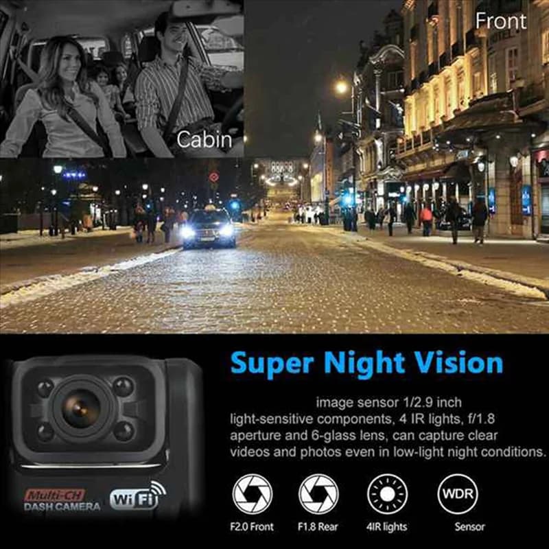 Car Driving Camera DVR Car Camera Dash Cam Parking Monitor for Car Driving Recorder