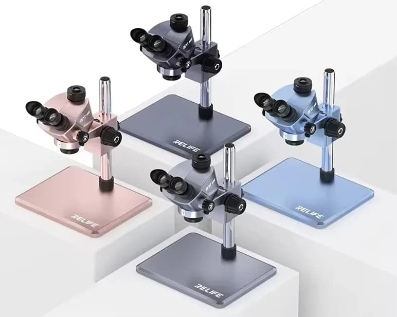 RELIFE RL-M7T Pro-B11 7X-50X Zoom continuo Colorato Trinoculare HD Microscopio stereo Ampio campo visivo Strumenti di riparazione