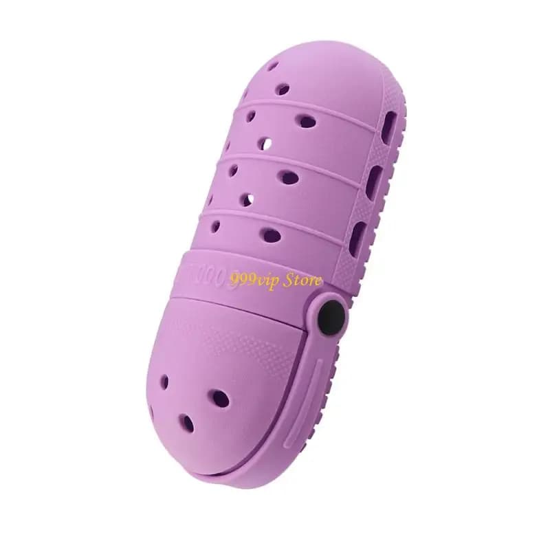 C90C Astuccio multifunzionale a forma scarpa Supporto per pennelli cosmetici in silicone impermeabile