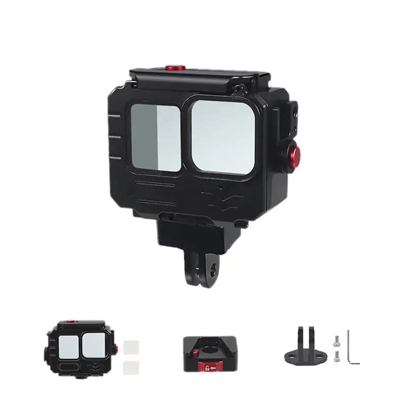 【In Offerta】Custodia Impermeabile 80M per Action Camera GoPro 12/11/10, Custodia Protettiva per Immersioni Profonde per GoPro