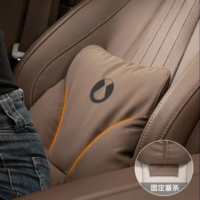 Poggiatesta Cuscino in pelle per auto Cuscino per il collo Cuscini per la vita del sedile Supporto lombare Accessori interni per BYD Denza D9 N8 N7 Z9 Z9gt