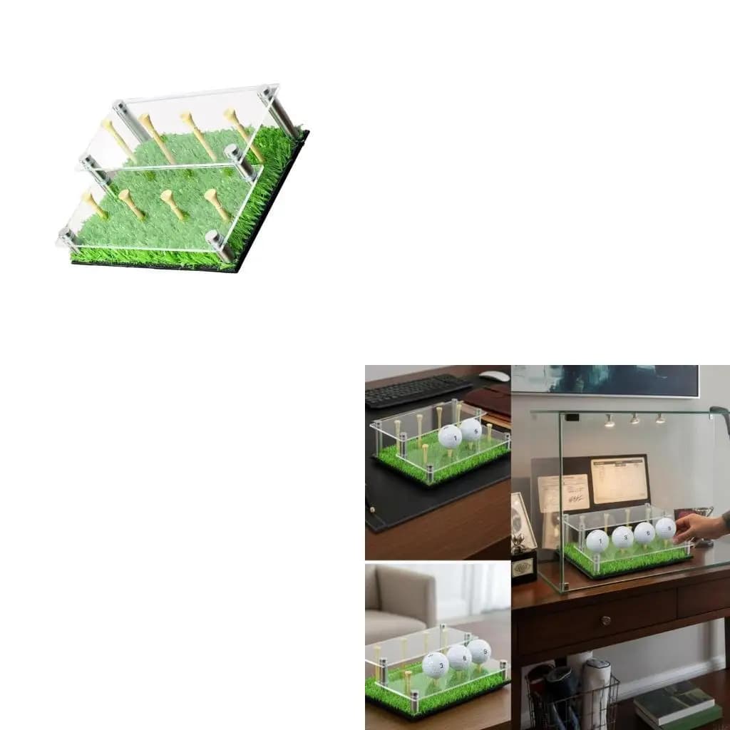 Acrylic Golf Ball Display Case Shelf 2 Layer Golf Ball Display Stand Enduring