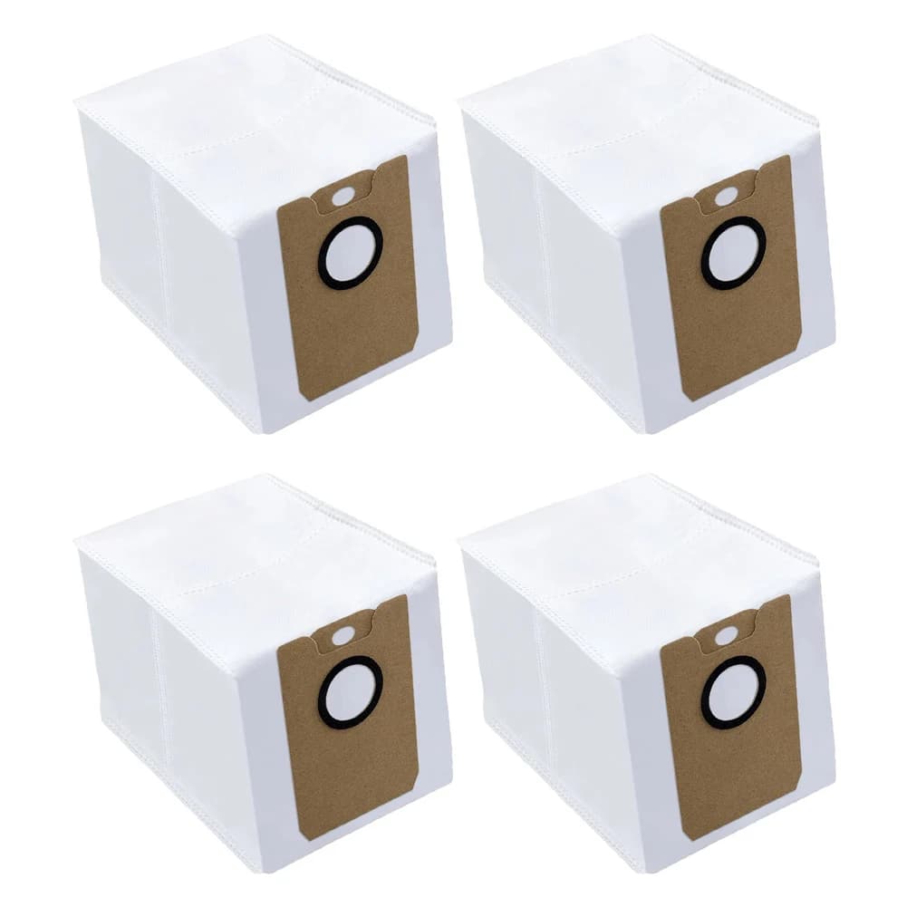 Sacchetti di Ricambio per Robot Aspirapolvere Compatibili con Cecotec Conga 8290 Immortal, in Tessuto Non Tessuto, Bianchi, Confezione da 4