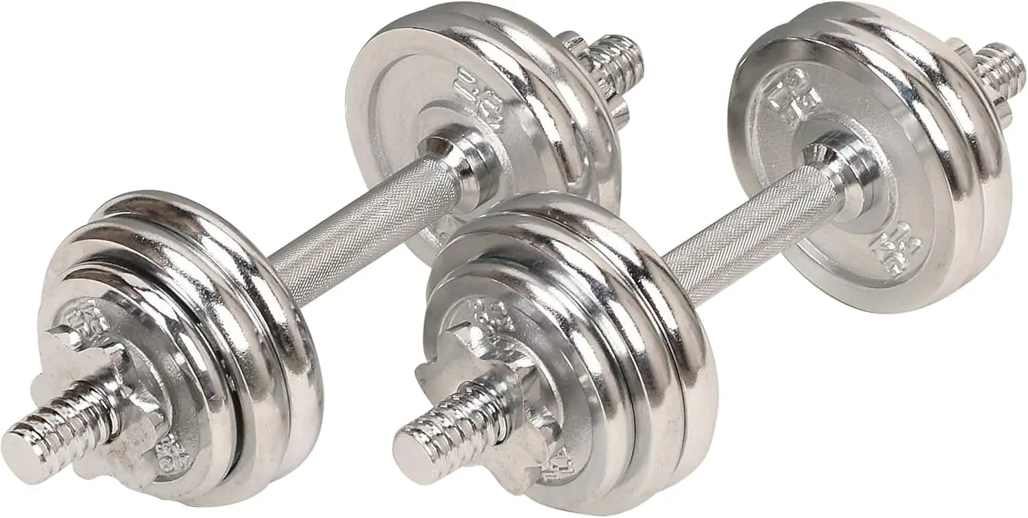 Set di manubri regolabili con collari Star Lock, pesi da 2,5 a 33 libbre per allenamenti a casa