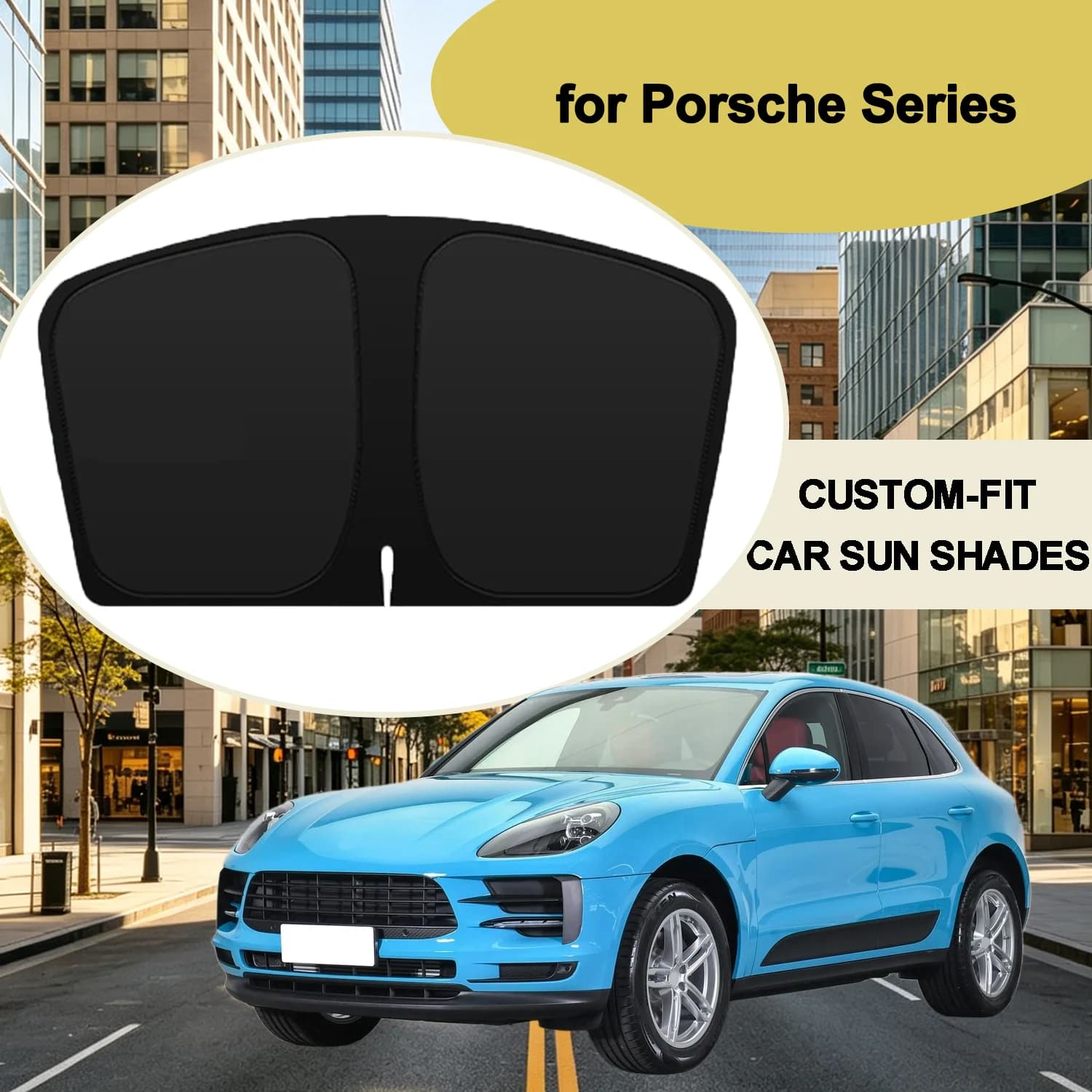Parasole per Parabrezza Anteriore per Porsche Macan Cayenne 2011-2025, Copertura per Finestrini, Protezione Privacy