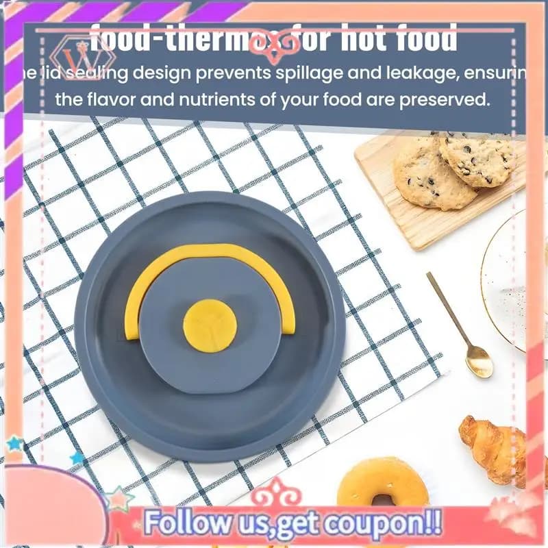 Contenitore per il pranzo per alimenti aggiornato, contenitore per il pranzo durevole in acciaio inossidabile Bento Box portatile Blu A
