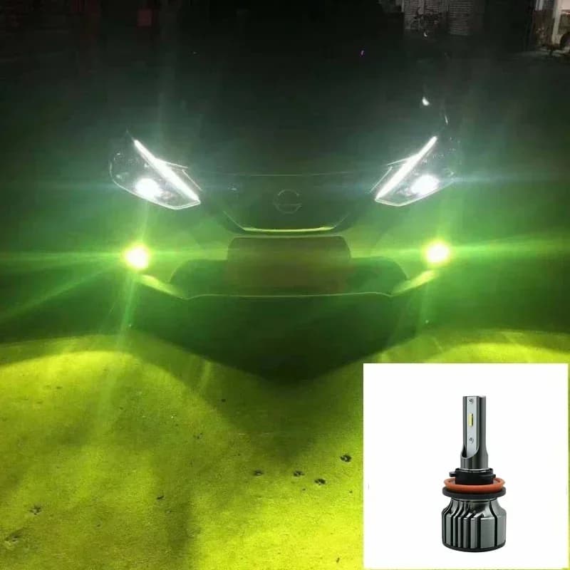 F5 fendinebbia a LED per auto 1860 Chip CSP 14000Lm 40W giallo bianco verde blu H1 H3 H7 H8 H9 H10 H11 H16 H27 881 880 faro a Led