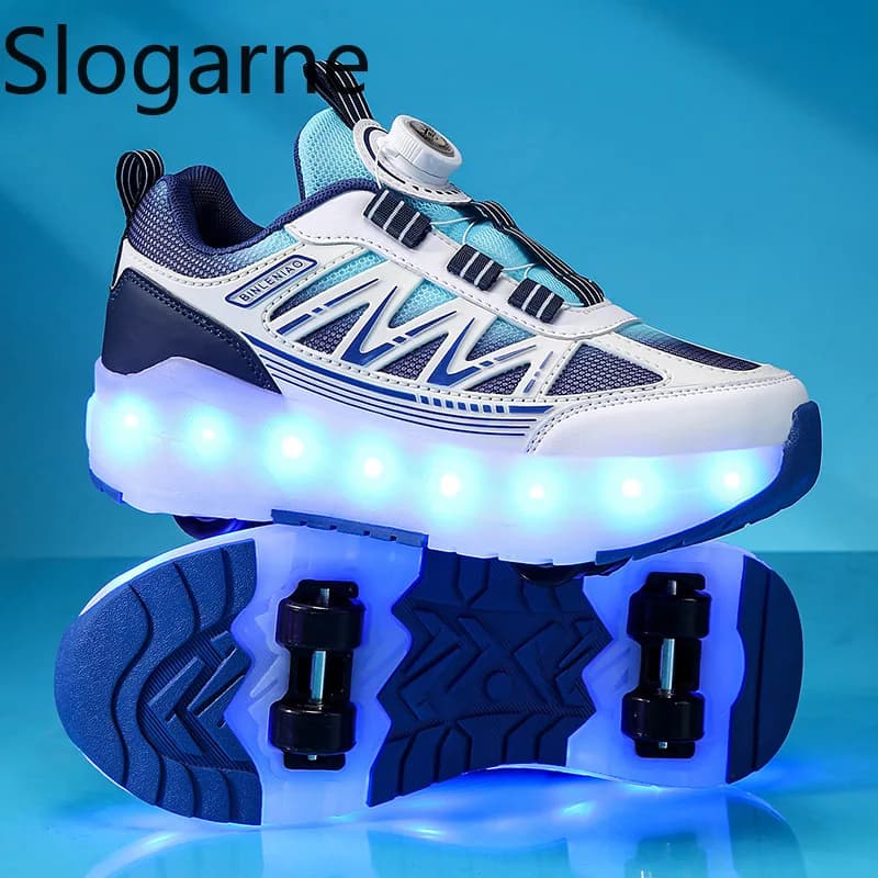 Nuove Scarpe con Rotelle 2026 per Bambini, Sneakers con Ruote per Ragazzi e Ragazze, Pattini a Rotelle alla Moda, Scarpe Sportive da Esterno, Regali di Compleanno