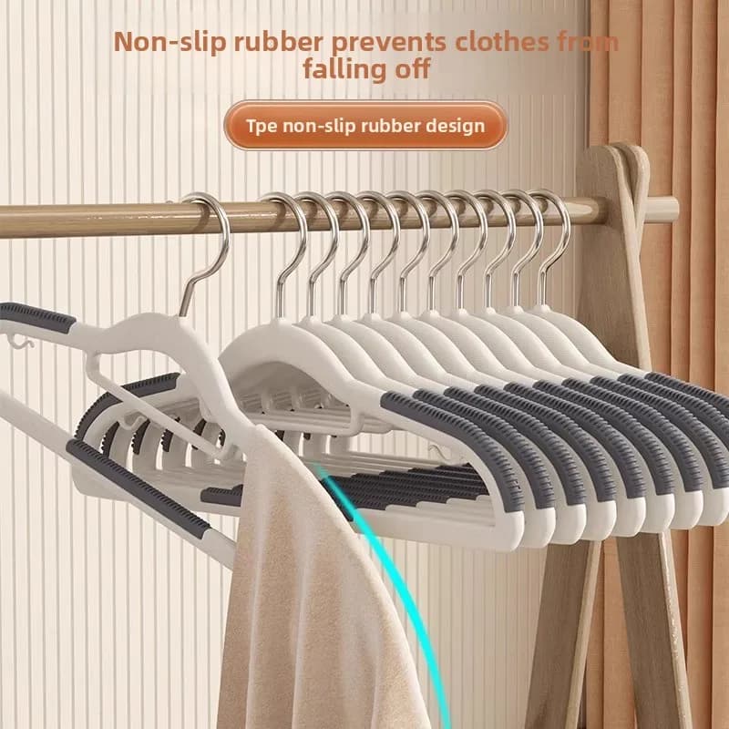 Appendiabiti per uso domestico, senza segni, supporto speciale antiscivolo per vestiti, supporto per asciugare i vestiti senza pieghe sulle spalle, organizer per camera da letto