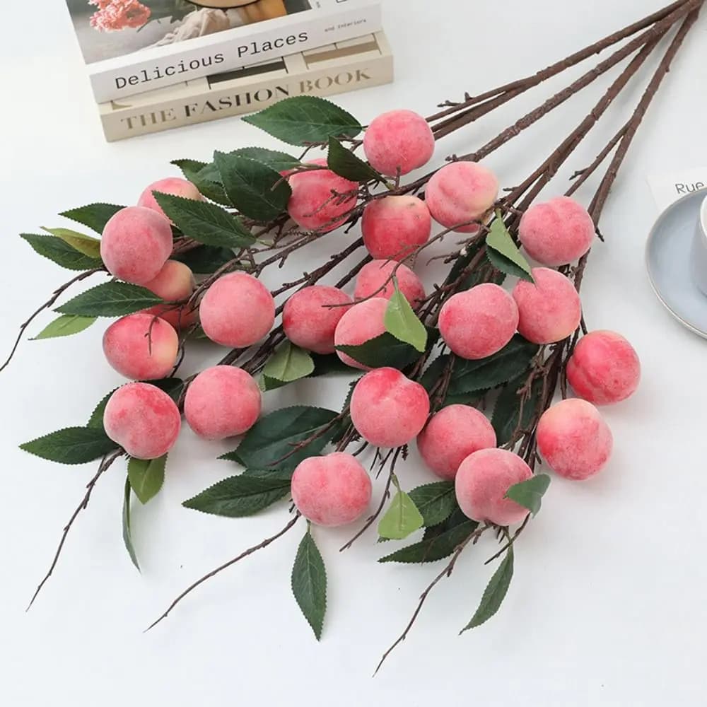 6 Heads Artificial Fishing Copper, Plastic Realistic, Fin Fruit Made of Hand, Decoration for Hotels and Restaurants