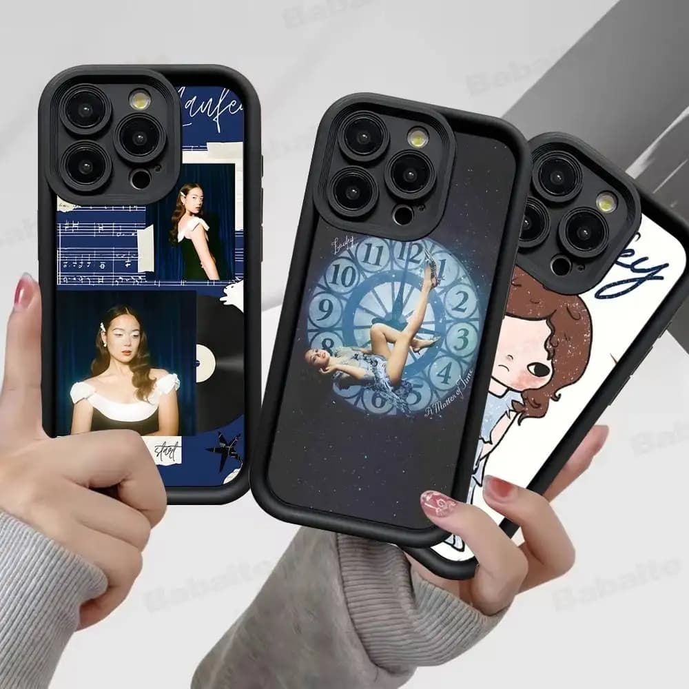 Cover posteriore Singer Laufeys Bewitched per iPhone 17, 16, 15, 14, 13, 12, 11 Pro Max Plus