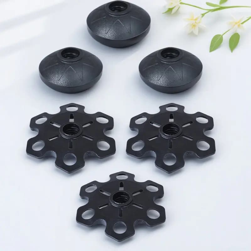 6 Pieces Protection for Trekking Sticks, Snowflakes for Fango and Snowflake, Hiking Accessories, Stroller Stick Bearings, Climbing Sticks