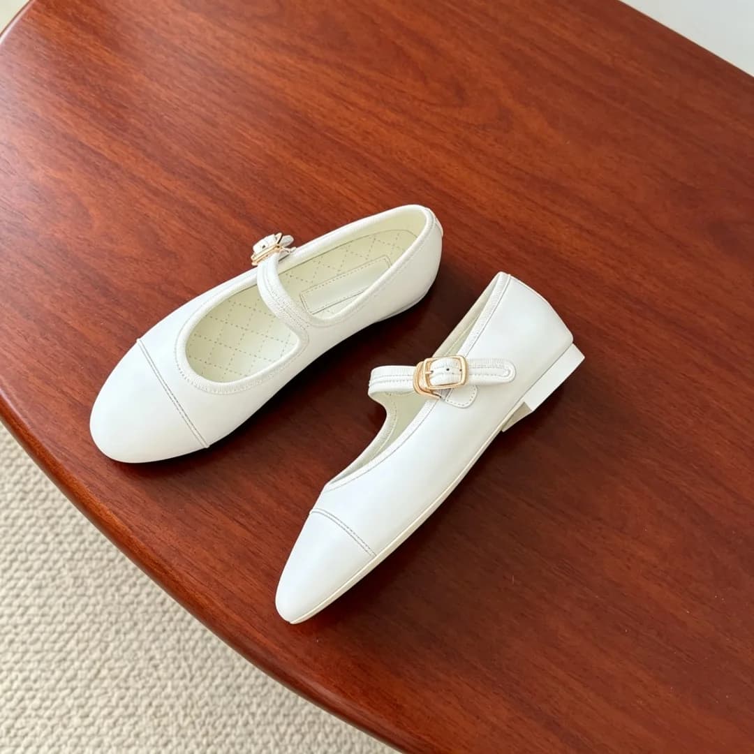 Luxury Brand Flat Shoes Women's Shoes Mary Janes Ballet Flats Minimalist Versatile Elegant High-quality Genuine Leather Upper