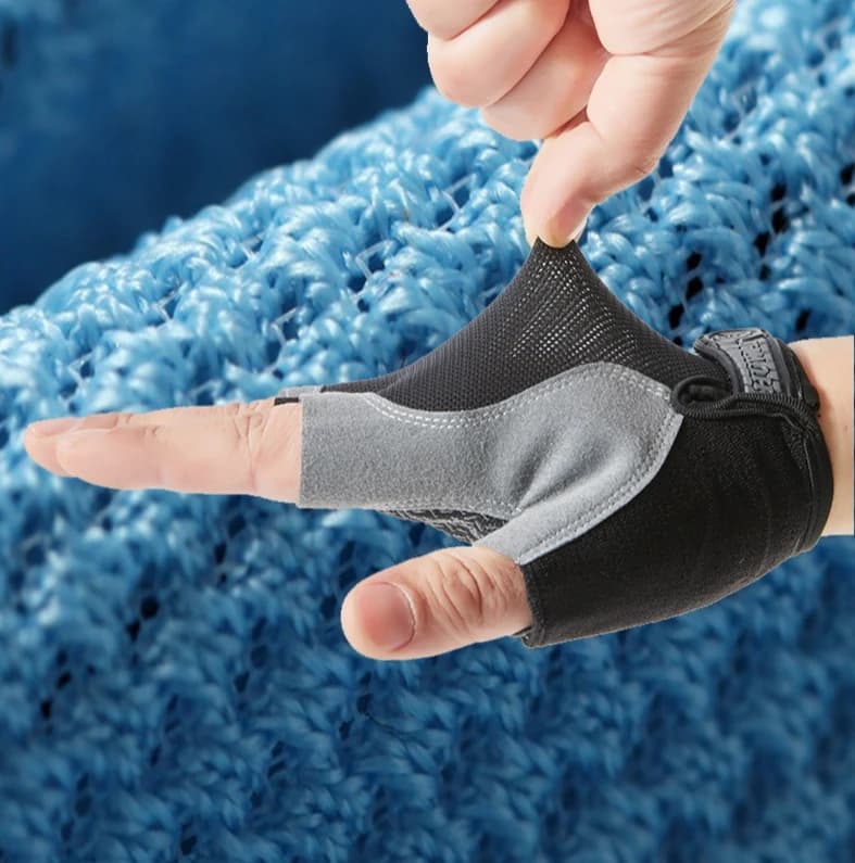 Men's Gym Gloves, for Lifting Weights, Fitness, Sports Training, Anti-slip, Breathable, Without Fingers, for Cycling