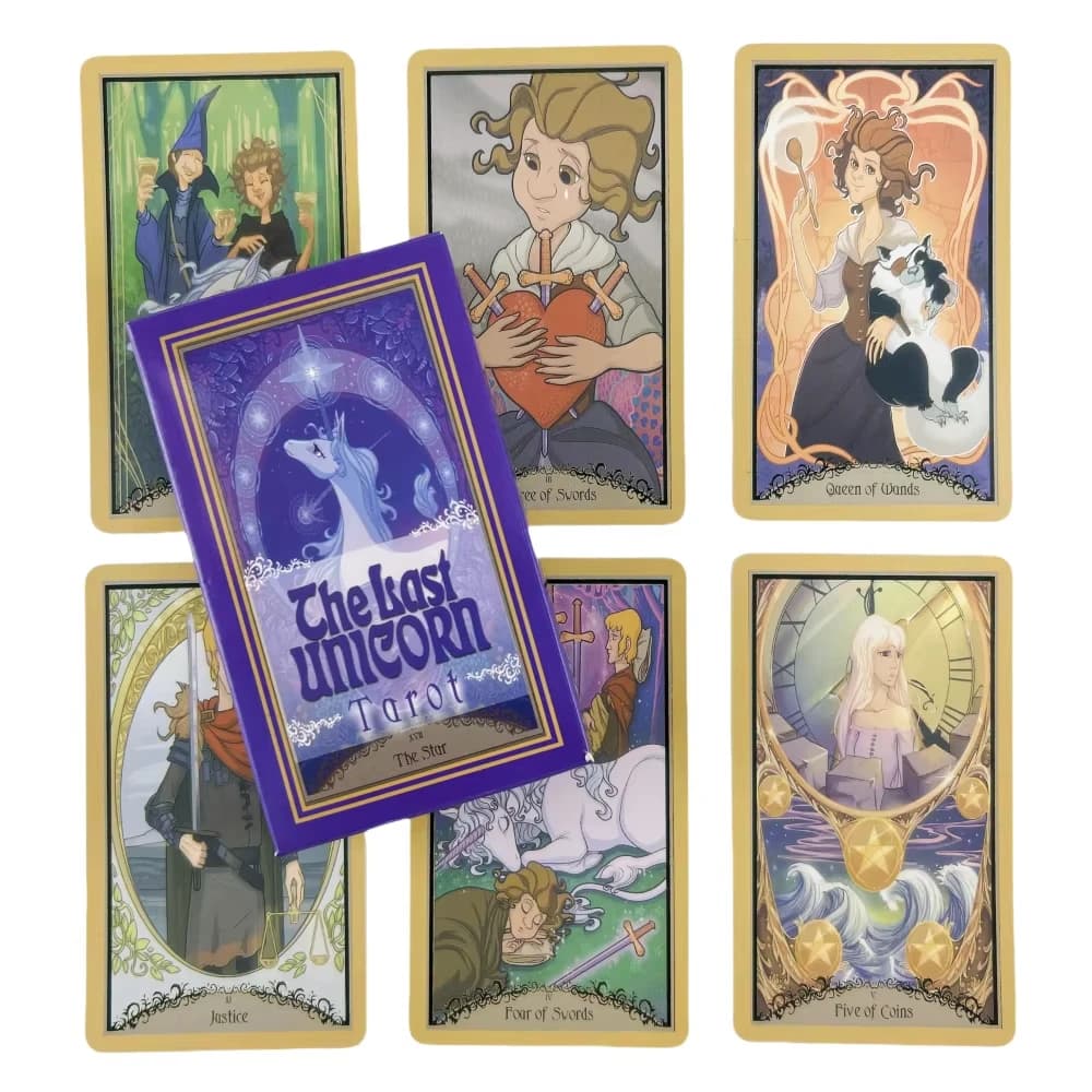 The Last Unicorn Tarot 78 Mazzo di tarocchi Carte tarocchi originali per principianti