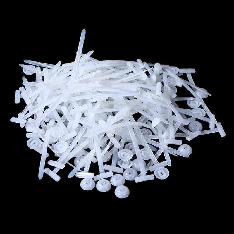 Fascette bianche per carichi pesanti: 50/100 pezzi di fascette autobloccanti universali in nylon per accordo automatico