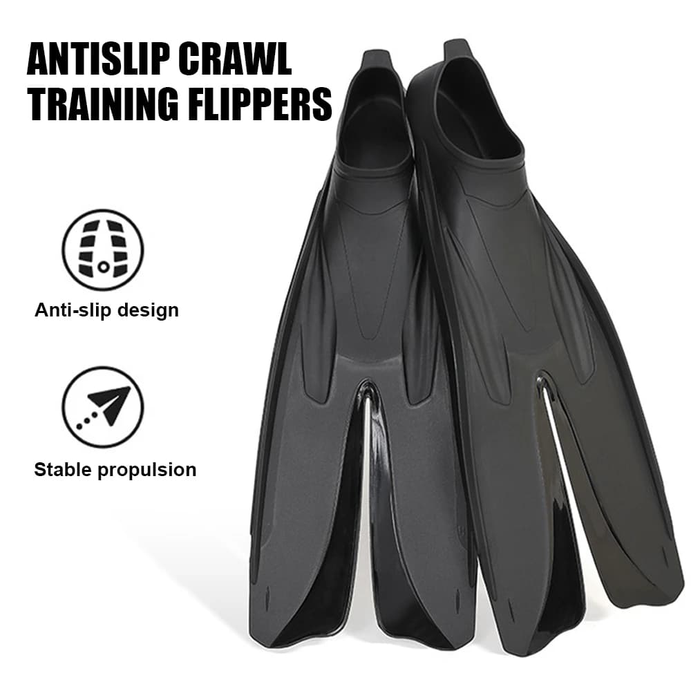 Scarpe da rana divise professionali antiscivolo Crawl Dive Snorkeling Training Flippers scarpe da immersione attrezzatura da nuoto