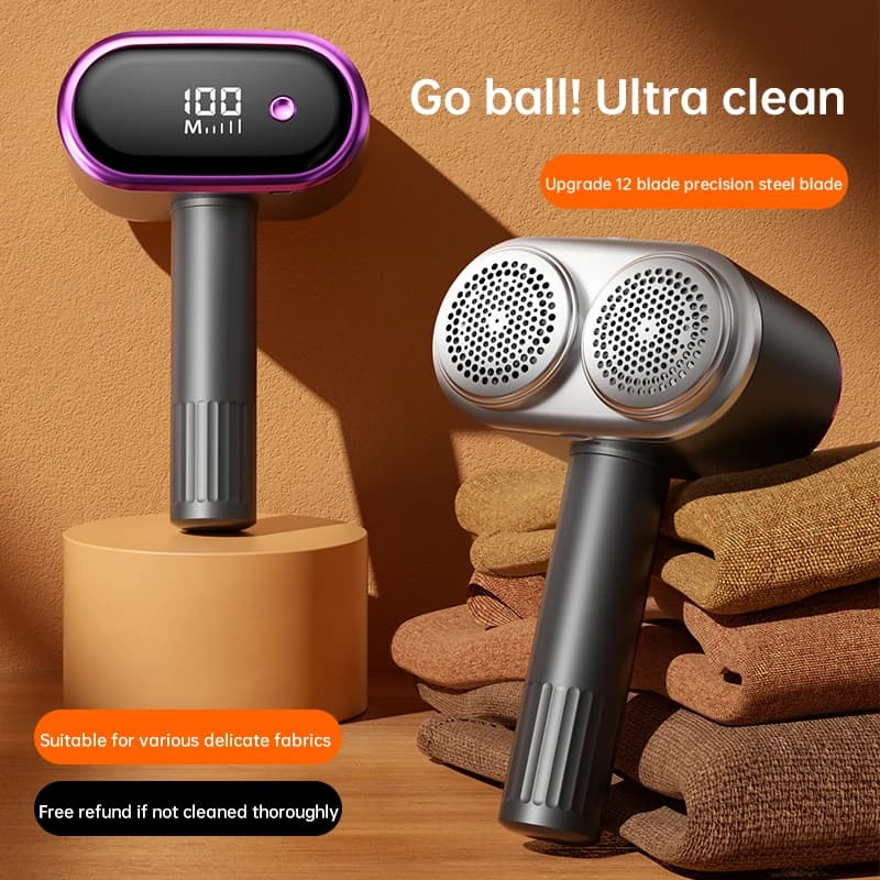 HOMEFISH Levapelucchi Elettrico Ricaricabile USB, Rasoio Professionale per Tessuti, Rimuovi Pelucchi e Palline di Cotone per Vestiti
