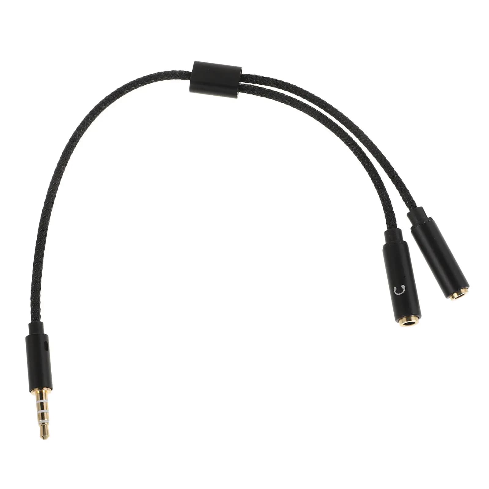 Cavo Adattatore Splitter per Cuffie da 3,5 mm, Doppio Splitter per Cuffie per Gaming, Studio, Ufficio, Viaggi, Codifica a Colori per Facile Identificazione
