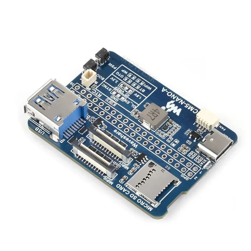 Raspberry Pi CM5 Mini Base IO Board NANO A Development For Compute Module 5 Waveshare CM5-NANO-A