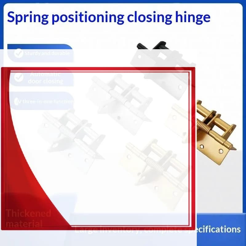 New 3 In 1 Heavy Duty Automatic Door Closer,Spring Hinges,90 Degree Positioning Door Stopper For Commercial/Residential Doors