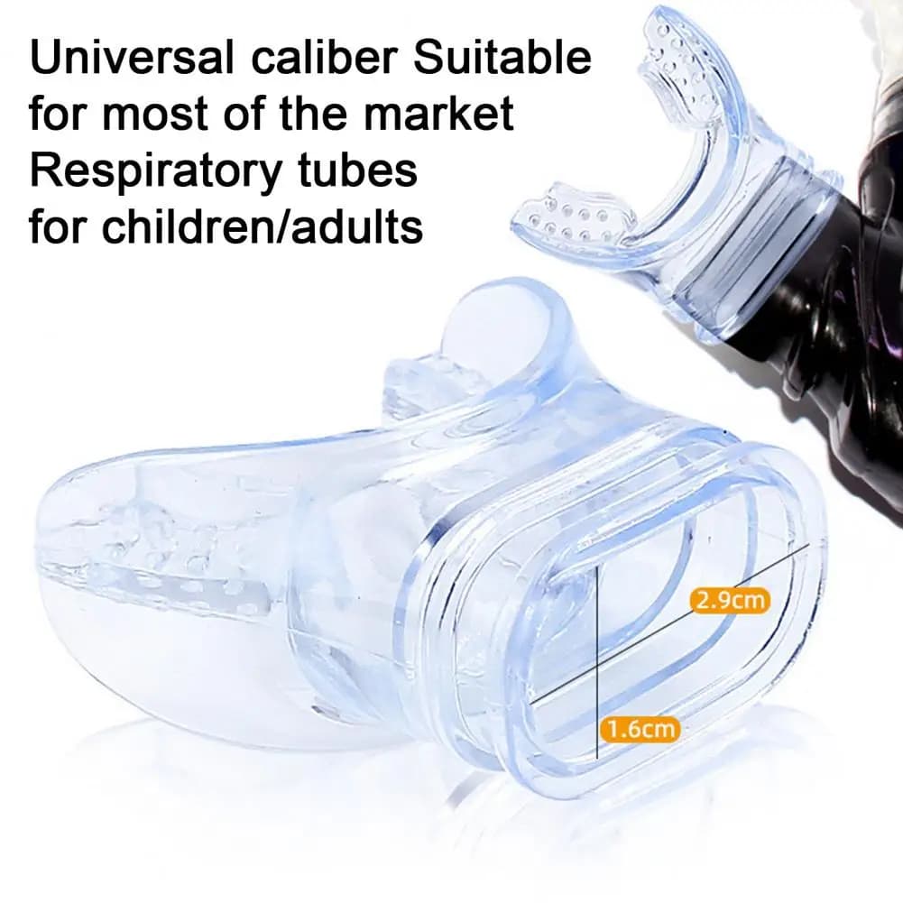Spare mouthpiece for snorkeling, transparent dive regulator, comfort clamp with adjustable cable strap