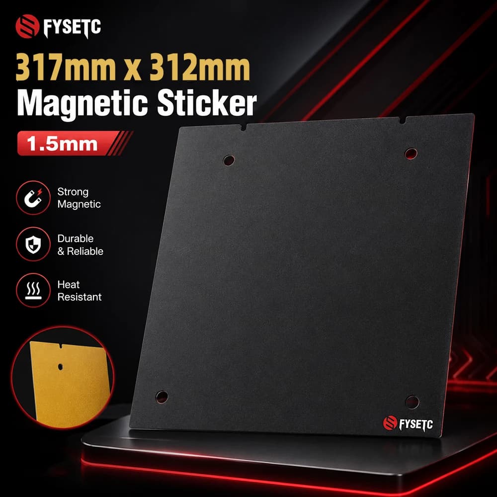 For K1 MAX 3D Printer Magnetic Hold Secure Fit No Warping Tile 317mm x 312mm Magnetic Sticker 1.5mm For K1 MAX 3D Printer Part