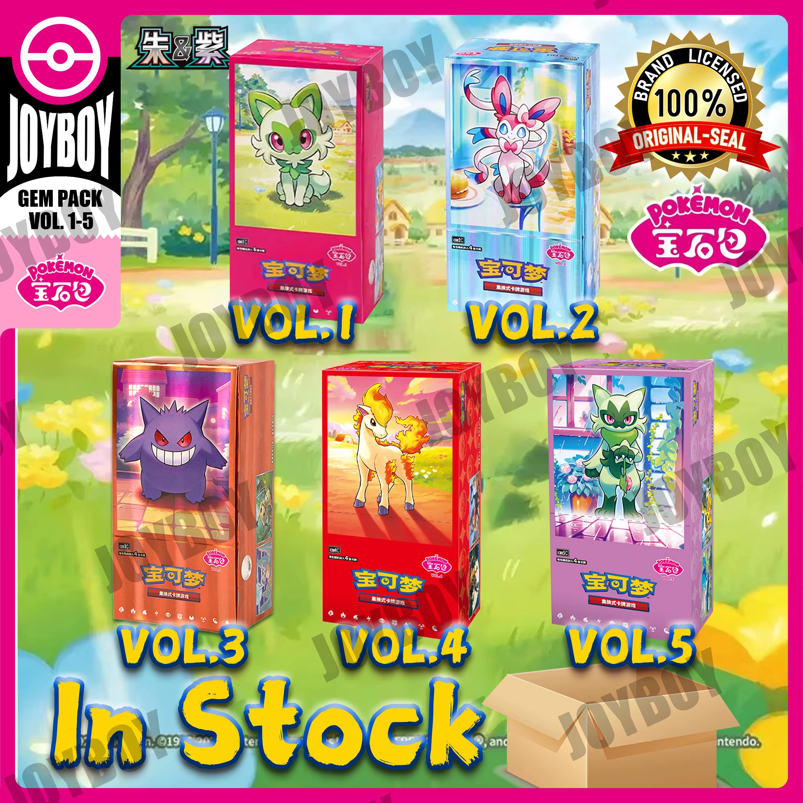 Original Sealed Pokemon PTCG Gem Pack Vol.1 Gem Pack Vol.2 Gem Pack Vol.3 Gem Pack Vol.4 Gem Pack Vol.5 Simplified Chinese Card