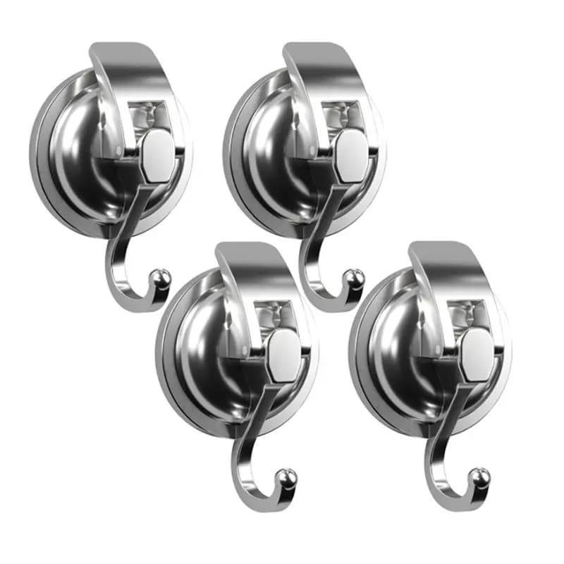 Vacuum Suction Cup Hooks-Heavy Duty For Bathroom, Kitchen, Window, Glass Shower Hooks