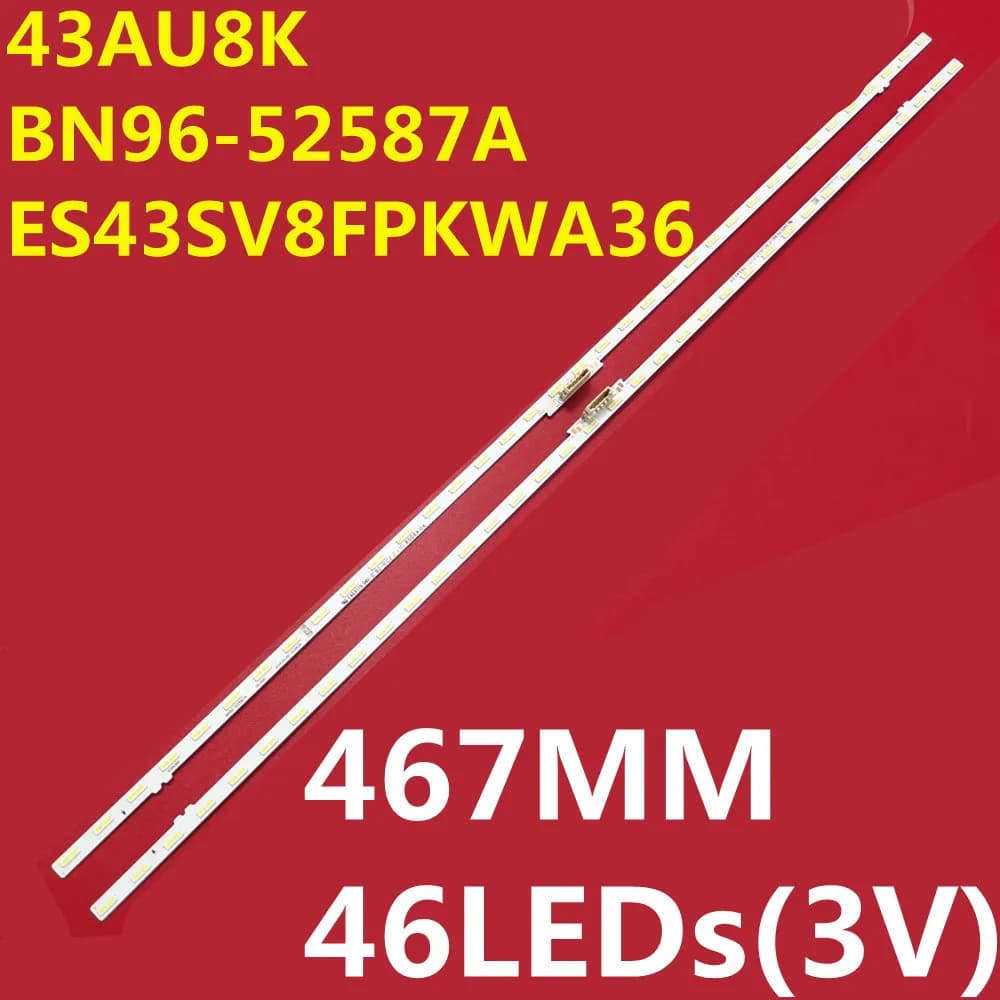 10PCS LED Strip For 43AU8K BN96-52587A ES43SV8FPKWA36 UE43AU7100 UE43AU7170U UE43AU8000 UE43AU8005K UE43AU8040U UE43AU9000U