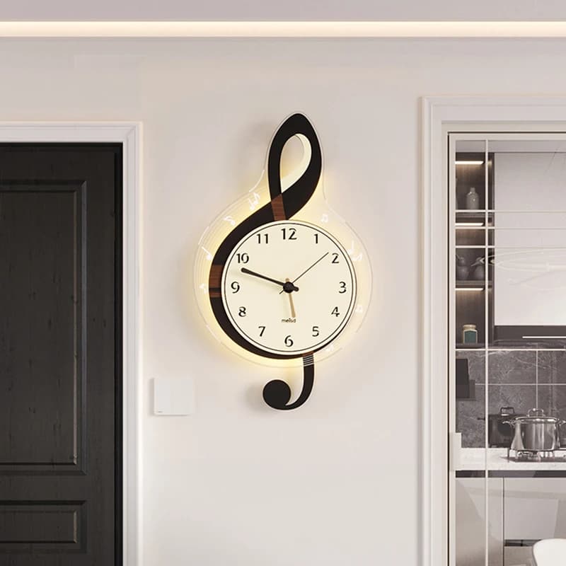 Orologio da Parete Moderno in Stile Nordico, Creativo e Semplice, Adatto per Decorazione Ristorante, Artistico Reloj Para Pared, Arredamento Casa