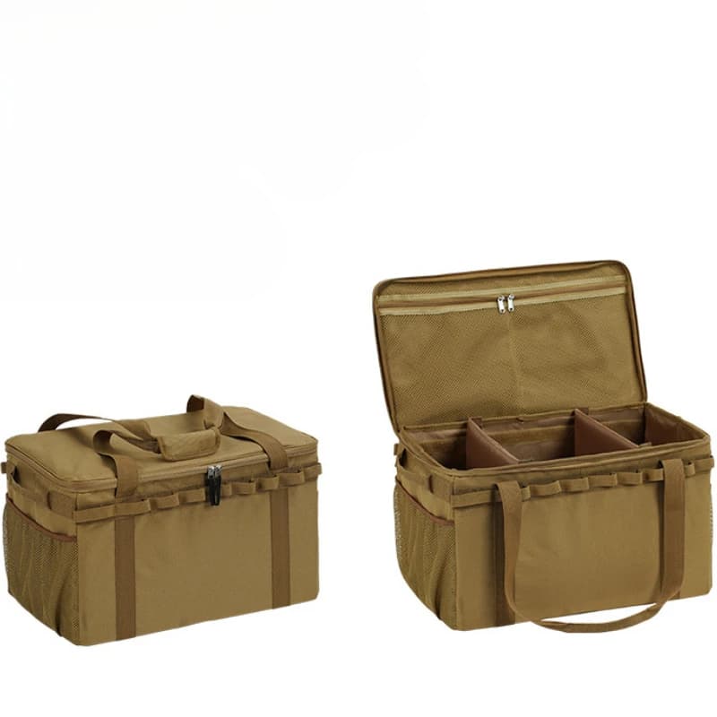 Borsa da campeggio grande con cerniera Borsa da trasporto per pentole per fornello anti-crash Borsa da trasporto multifunzionale durevole per accessori da campeggio