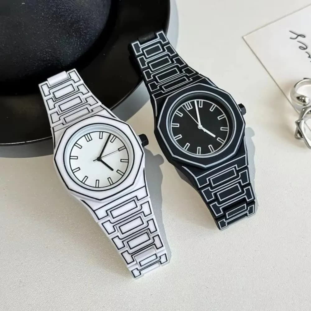 Nuovo Orologio al Quarzo dal Design Semplice per Uomo e Donna, Cinturino in Silicone, Regalo, Orologio Sportivo, Orologio da Polso Casual Unisex
