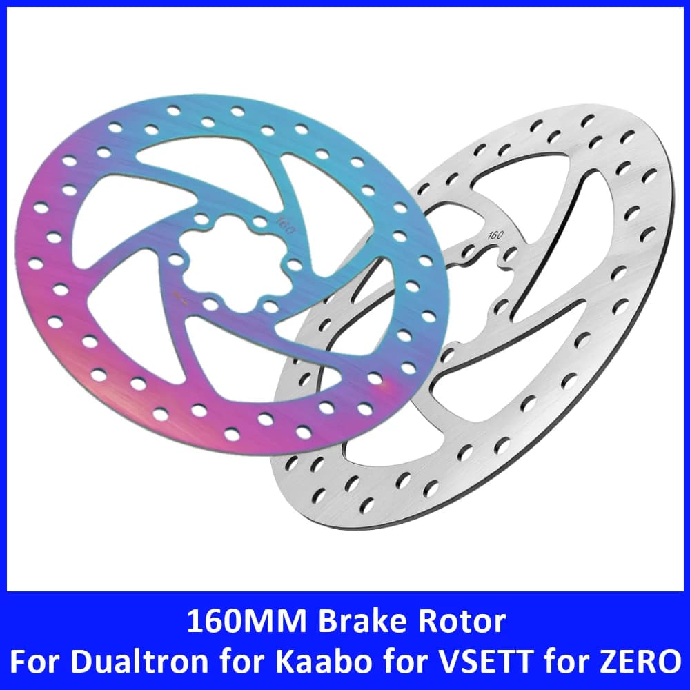 6Hole 160mm Disc Brake Rotor for Kaabo Wolf Warrior 11 King+ for Dualtron for VSETT 11+ for ZERO 11X Electric Scooter Brake Part
