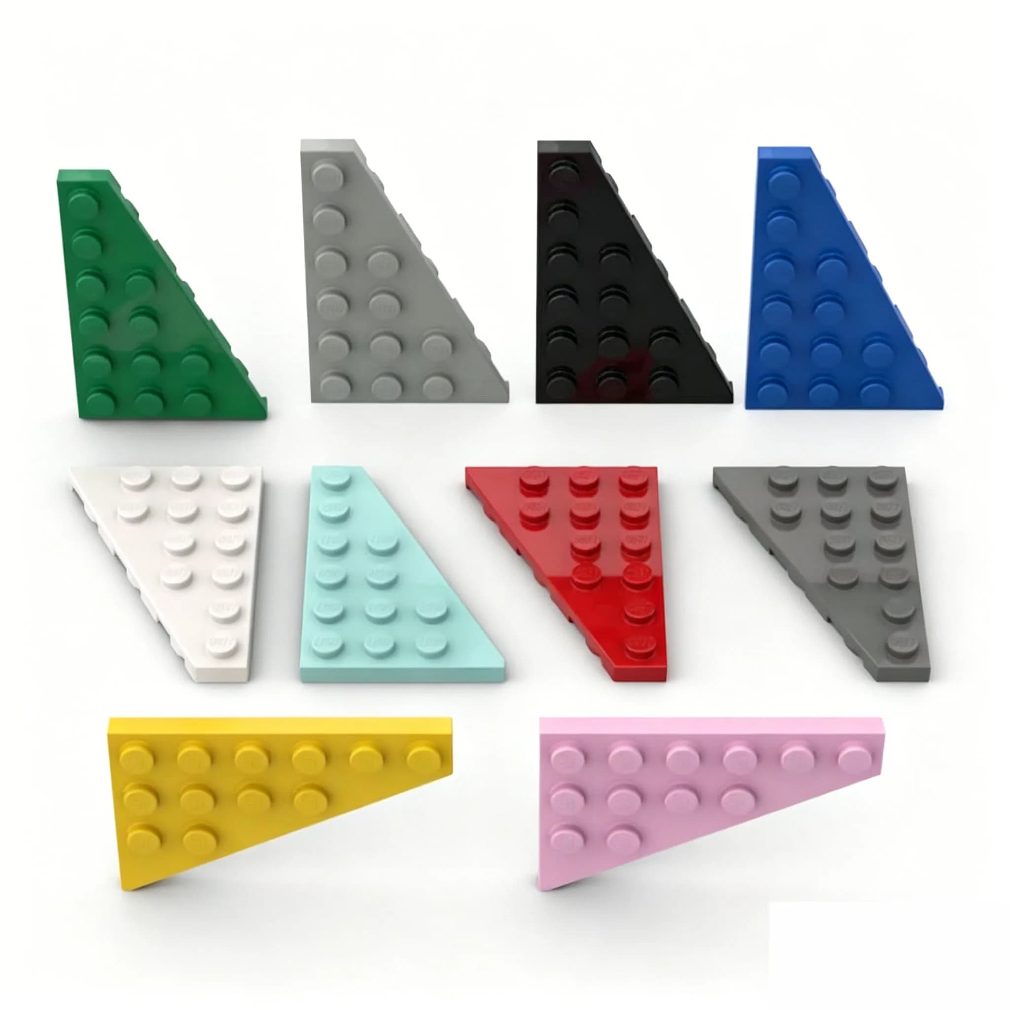 10PCS 48205 Right Plate 6x4 Building Blocks Kit Wedge Board Assemble Bricks Particle Educational Toy Children Birthday Gifts