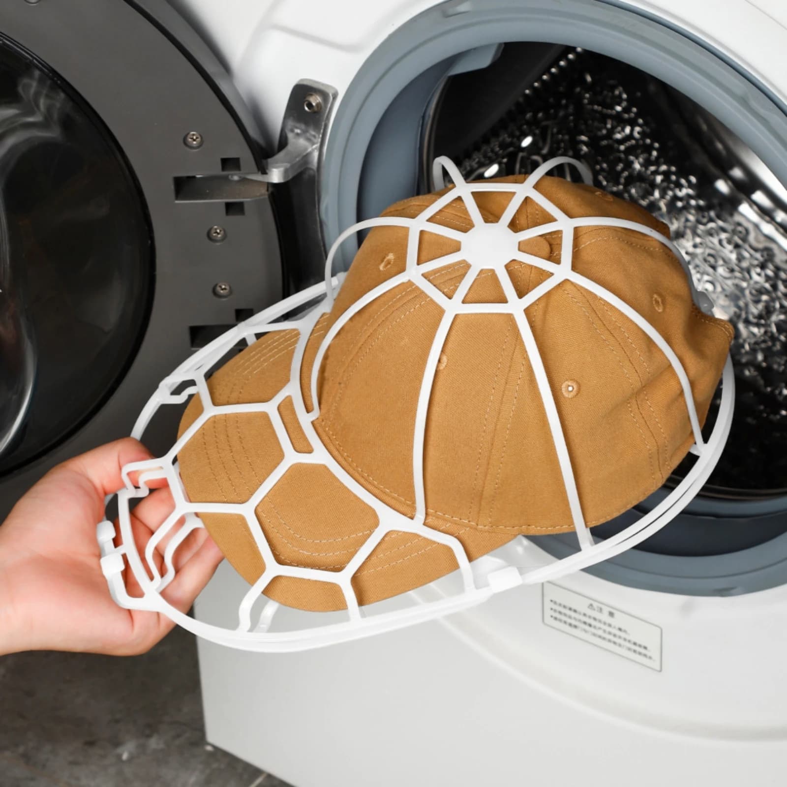Baseball Cap Washer Shape-Retaining Hat Washing Cage Cap Shaping Rack Machine-Friendly Organizer Easy to Use for Families