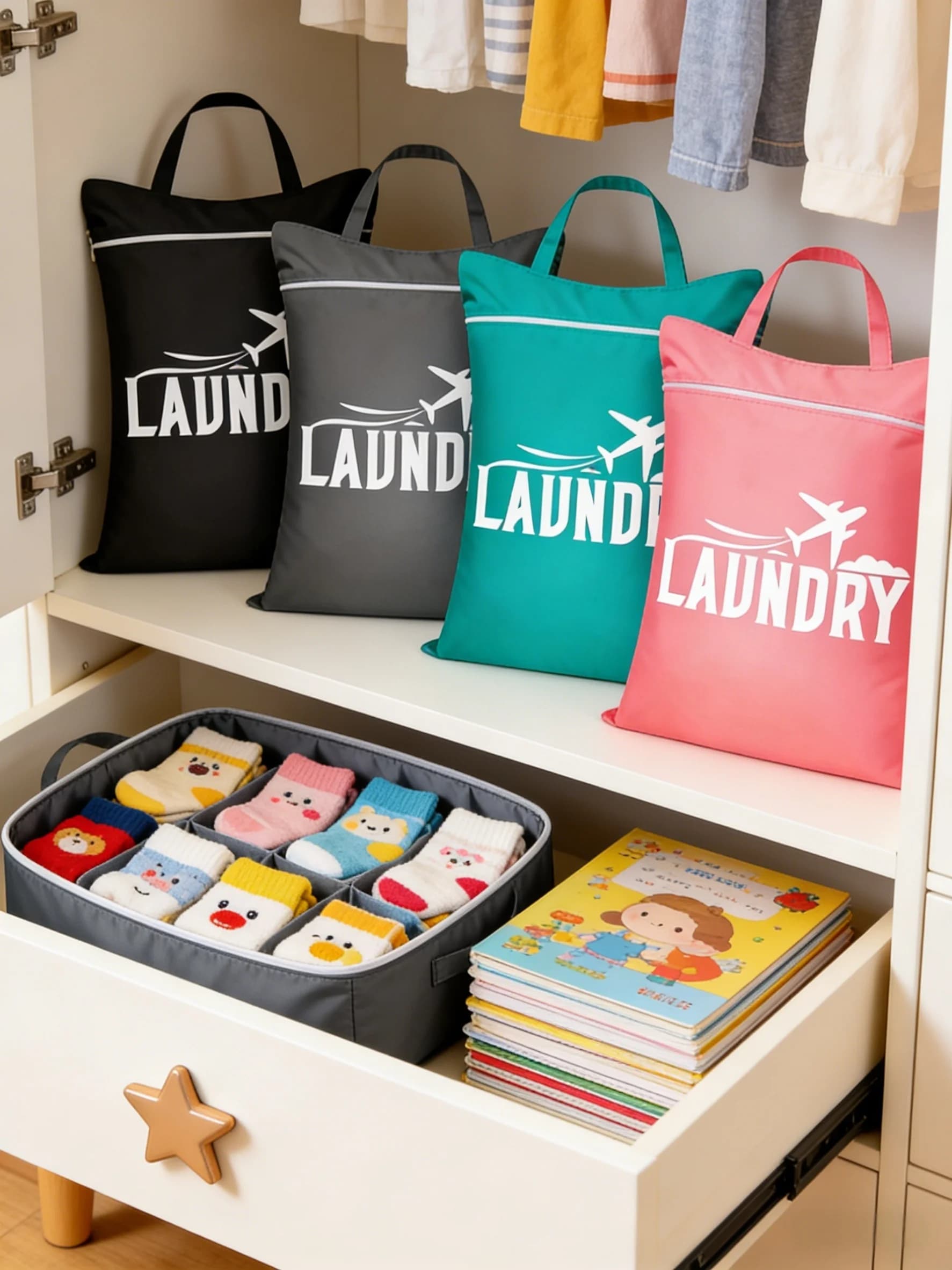 Available in multiple colors laundry bags, large travel bags, sports bags for yoga and gym, suitable for travel, with separation for wet and dry objects.