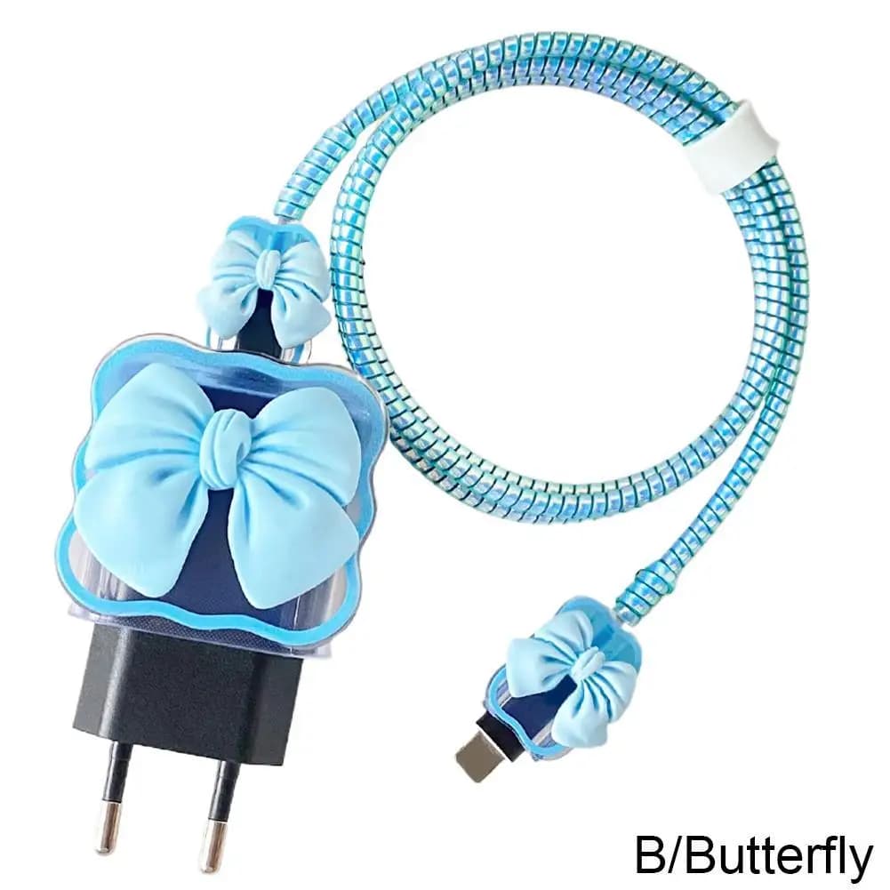 Cable protection set Charging protection for Samsung 25W EU plug protection USB data line protection