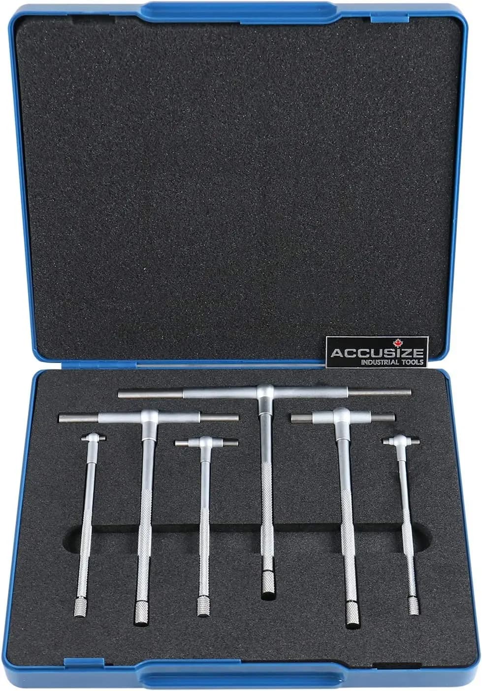 Set di Calibri Telescopici Premium, da 5/16'' a 6'', Finitura Cromata Satinata, 6 Pezzi per Misurazioni di Precisione